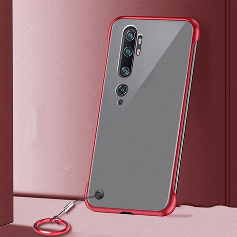 Handyhülle Hülle Crystal Hartschalen Tasche Schutzhülle S02 für Xiaomi Mi Note 10 Rot