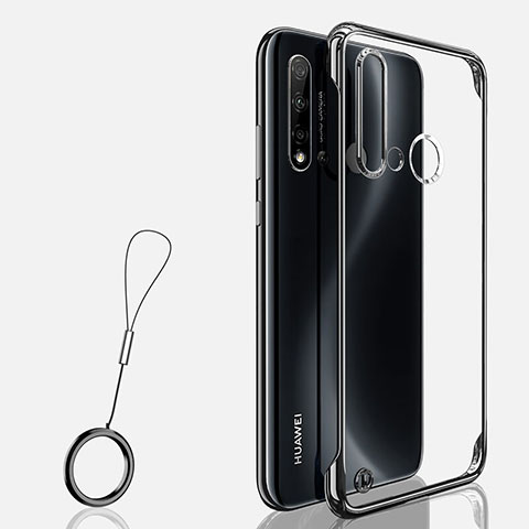 Handyhülle Hülle Crystal Hartschalen Tasche Schutzhülle S03 für Huawei Nova 5i Schwarz