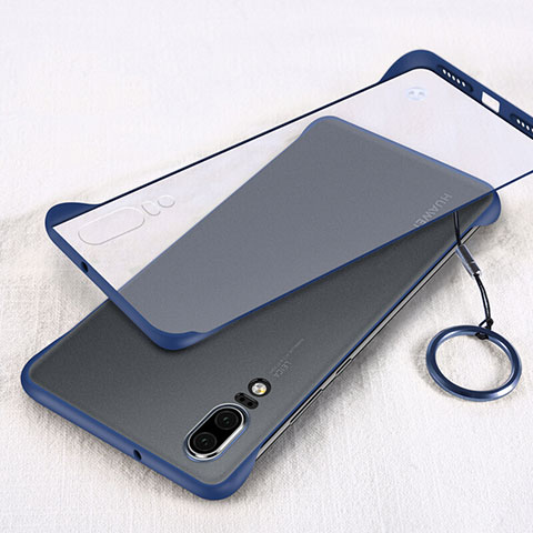 Handyhülle Hülle Crystal Hartschalen Tasche Schutzhülle S03 für Huawei P20 Blau