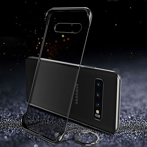 Handyhülle Hülle Crystal Hartschalen Tasche Schutzhülle S03 für Samsung Galaxy S10 Schwarz