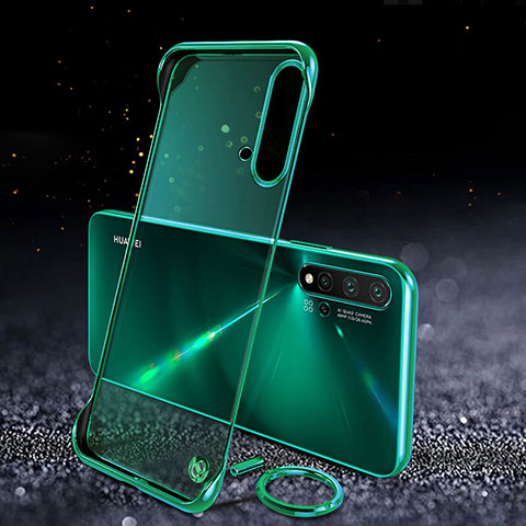 Handyhülle Hülle Crystal Hartschalen Tasche Schutzhülle S04 für Huawei Nova 5 Grün