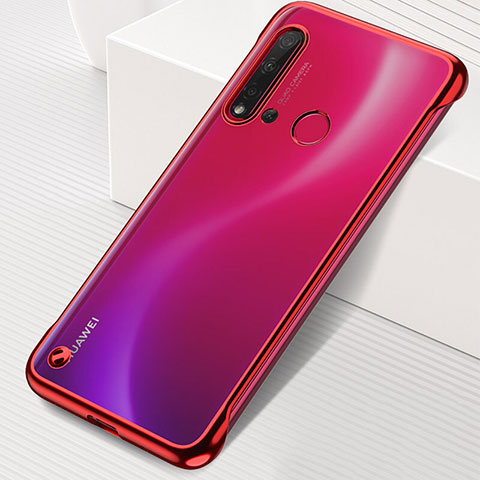 Handyhülle Hülle Crystal Hartschalen Tasche Schutzhülle S04 für Huawei Nova 5i Rot