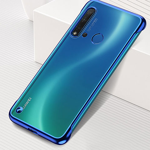 Handyhülle Hülle Crystal Hartschalen Tasche Schutzhülle S04 für Huawei P20 Lite (2019) Blau