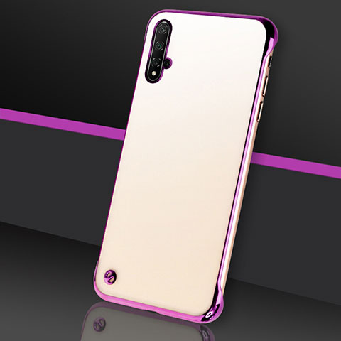 Handyhülle Hülle Crystal Hartschalen Tasche Schutzhülle S05 für Huawei Nova 5 Pro Violett