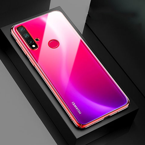 Handyhülle Hülle Crystal Hartschalen Tasche Schutzhülle S05 für Huawei P20 Lite (2019) Rot