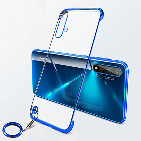 Handyhülle Hülle Crystal Hartschalen Tasche Schutzhülle S06 für Huawei Nova 5 Blau