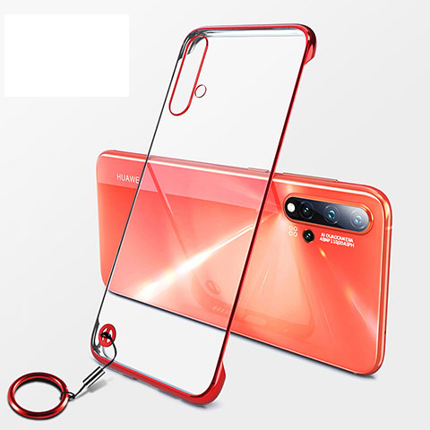 Handyhülle Hülle Crystal Hartschalen Tasche Schutzhülle S06 für Huawei Nova 5 Rot