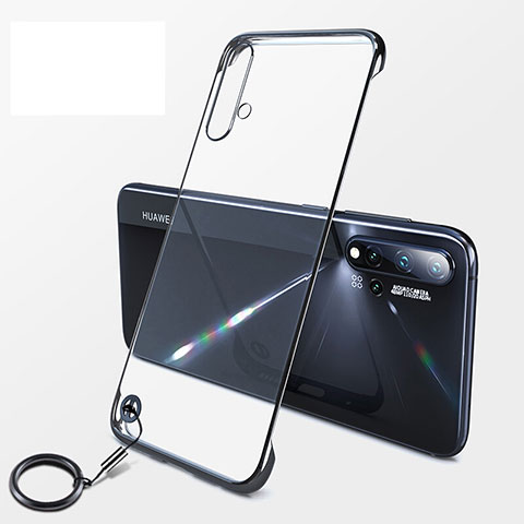 Handyhülle Hülle Crystal Hartschalen Tasche Schutzhülle S06 für Huawei Nova 5 Schwarz