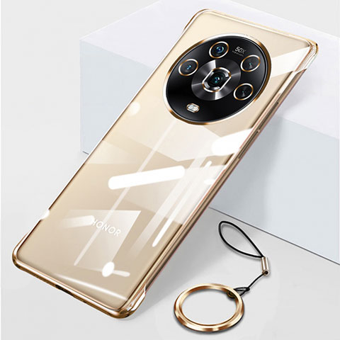 Handyhülle Hülle Crystal Rahmenlos Hartschalen Tasche Schutzhülle für Huawei Honor Magic4 5G Gold