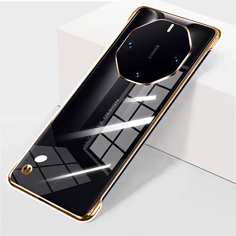 Handyhülle Hülle Crystal Rahmenlos Hartschalen Tasche Schutzhülle für Huawei Mate 60 RS Ultimate Gold