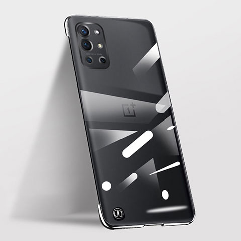 Handyhülle Hülle Crystal Rahmenlos Hartschalen Tasche Schutzhülle für OnePlus 9R 5G Schwarz