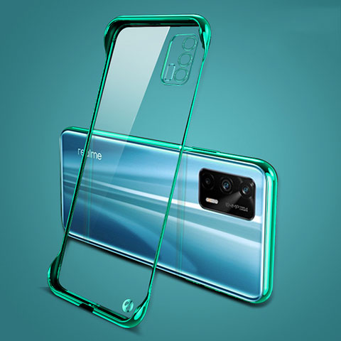 Handyhülle Hülle Crystal Rahmenlos Hartschalen Tasche Schutzhülle für Realme Q3 Pro 5G Grün