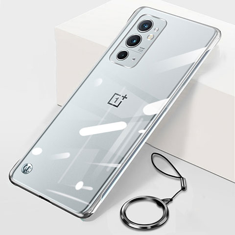 Handyhülle Hülle Crystal Rahmenlos Hartschalen Tasche Schutzhülle H01 für OnePlus 9RT 5G Silber