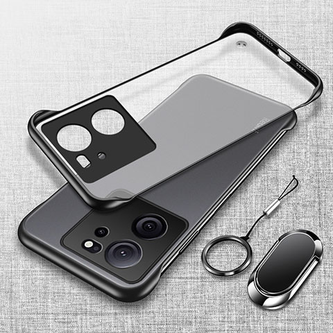 Handyhülle Hülle Crystal Rahmenlos Hartschalen Tasche Schutzhülle H01 für Xiaomi Mi 13T 5G Schwarz