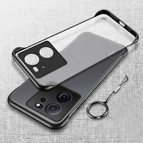 Handyhülle Hülle Crystal Rahmenlos Hartschalen Tasche Schutzhülle H02 für Xiaomi Mi 13T 5G Schwarz