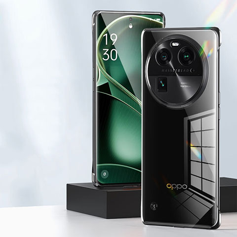 Handyhülle Hülle Crystal Rahmenlos Hartschalen Tasche Schutzhülle T01 für Oppo Find X6 5G Klar