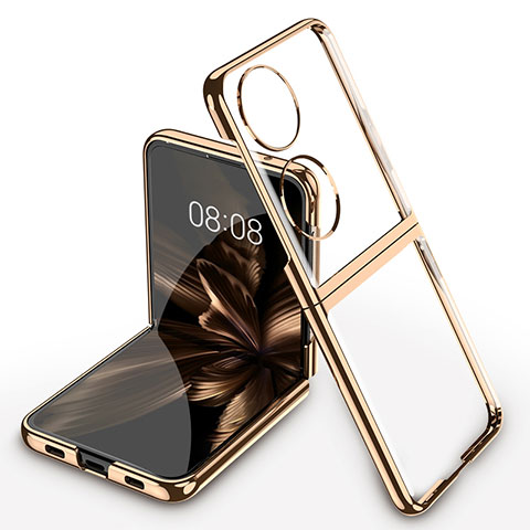 Handyhülle Hülle Crystal Tasche Schutzhülle AC1 für Huawei P50 Pocket Gold