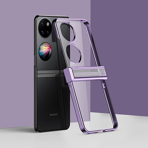 Handyhülle Hülle Crystal Tasche Schutzhülle BH2 für Huawei P60 Pocket Violett