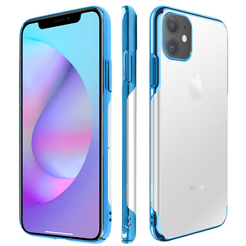 Handyhülle Hülle Crystal Tasche Schutzhülle H01 für Apple iPhone 11 Blau