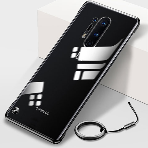 Handyhülle Hülle Crystal Tasche Schutzhülle H01 für OnePlus 8 Pro Schwarz