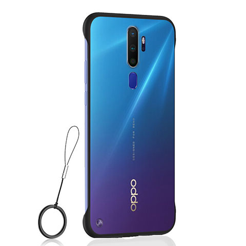 Handyhülle Hülle Crystal Tasche Schutzhülle H01 für Oppo A11X Schwarz