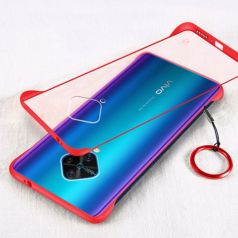 Handyhülle Hülle Crystal Tasche Schutzhülle H01 für Vivo X50 Lite Rot