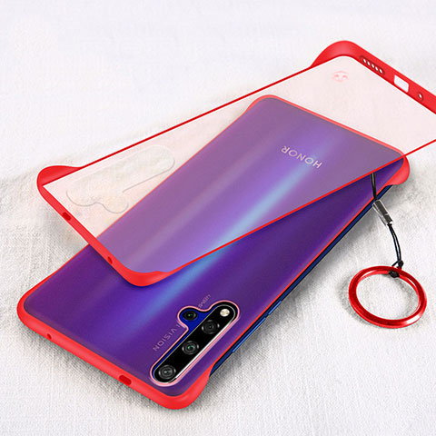 Handyhülle Hülle Crystal Tasche Schutzhülle S01 für Huawei Honor 20 Rot