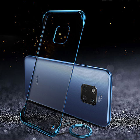 Handyhülle Hülle Crystal Tasche Schutzhülle S01 für Huawei Mate 20 Pro Blau