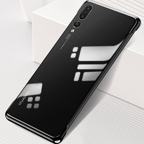 Handyhülle Hülle Crystal Tasche Schutzhülle S01 für Huawei P20 Pro Schwarz