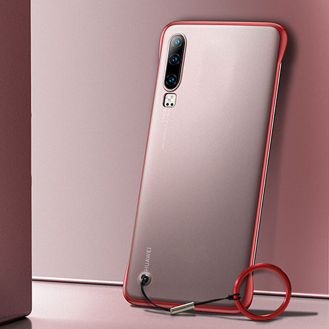 Handyhülle Hülle Crystal Tasche Schutzhülle S01 für Huawei P30 Rot