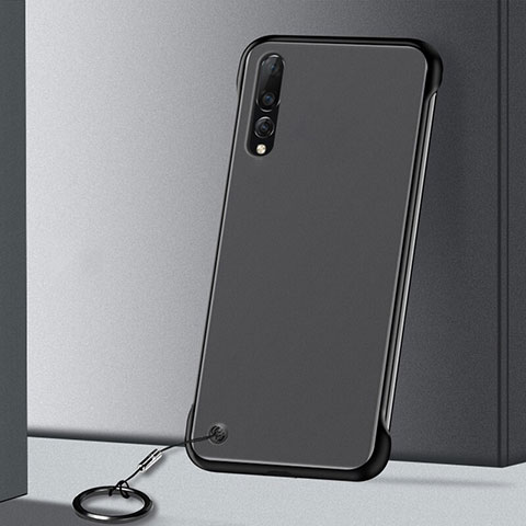 Handyhülle Hülle Crystal Tasche Schutzhülle S01 für Samsung Galaxy A70S Schwarz