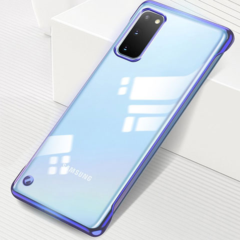 Handyhülle Hülle Crystal Tasche Schutzhülle S01 für Samsung Galaxy S20 Blau
