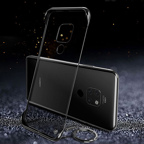 Handyhülle Hülle Crystal Tasche Schutzhülle S02 für Huawei Mate 20 Schwarz