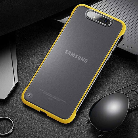 Handyhülle Hülle Crystal Tasche Schutzhülle S02 für Samsung Galaxy A90 4G Gelb