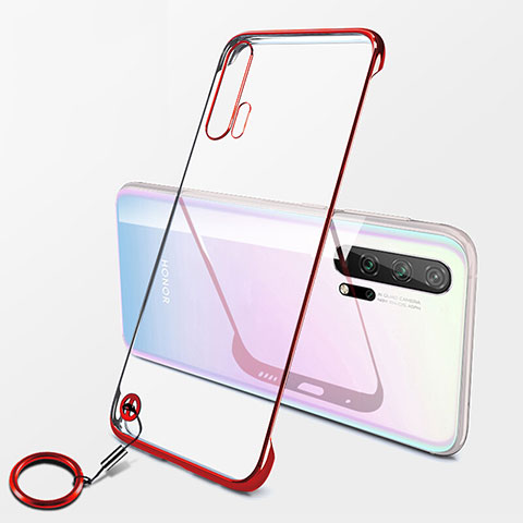 Handyhülle Hülle Crystal Tasche Schutzhülle S04 für Huawei Honor 20 Pro Rot