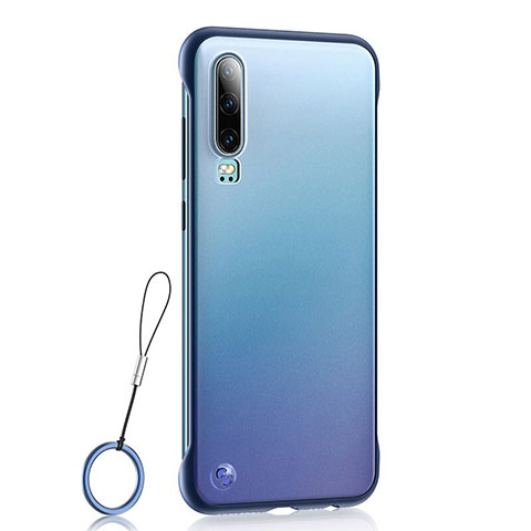 Handyhülle Hülle Crystal Tasche Schutzhülle S04 für Huawei P30 Blau