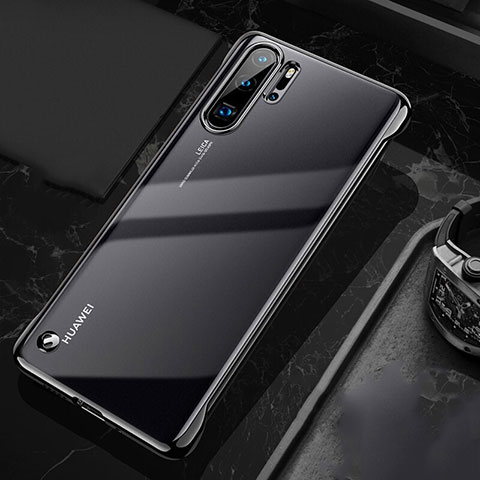 Handyhülle Hülle Crystal Tasche Schutzhülle S04 für Huawei P30 Pro Schwarz