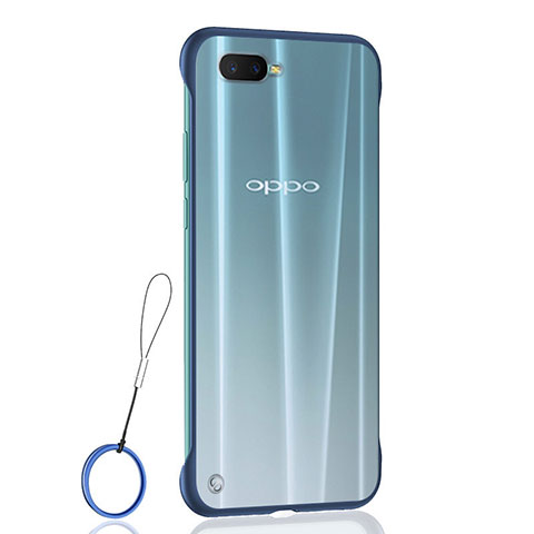 Handyhülle Hülle Crystal Tasche Schutzhülle S04 für Oppo K1 Blau