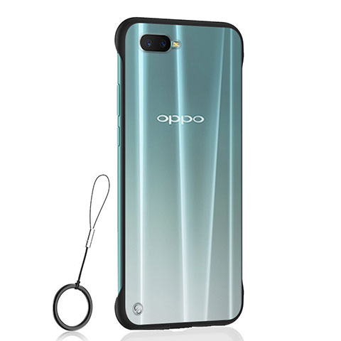 Handyhülle Hülle Crystal Tasche Schutzhülle S04 für Oppo K1 Schwarz