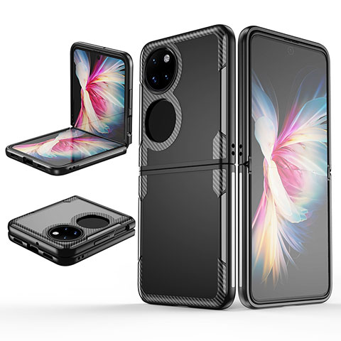 Handyhülle Hülle Crystal Tasche Schutzhülle Z01L für Huawei P60 Pocket Schwarz