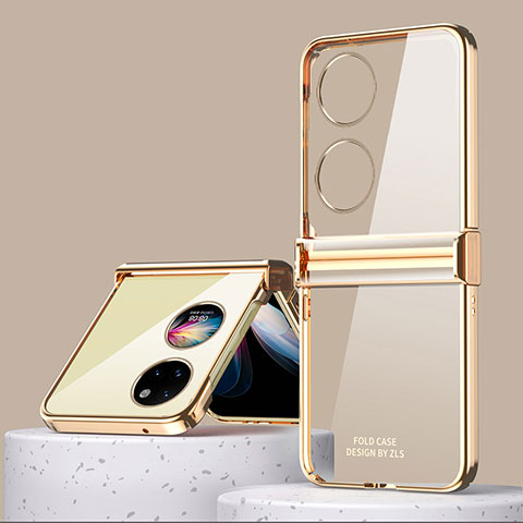 Handyhülle Hülle Crystal Tasche Schutzhülle ZL1 für Huawei Pocket S Gold