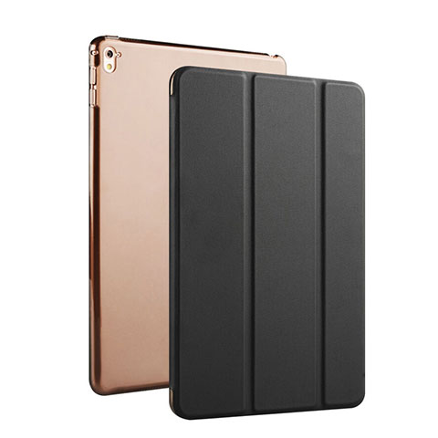 Handyhülle Hülle Flip Stand Tasche Leder für Apple iPad Pro 9.7 Schwarz