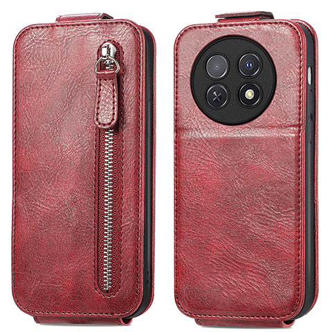 Handyhülle Hülle Flip Tasche Leder für Huawei Nova Y91 Rot