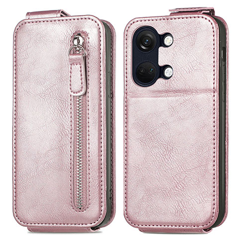 Handyhülle Hülle Flip Tasche Leder für OnePlus Nord 3 5G Rosegold