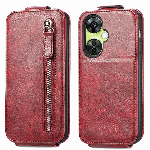 Handyhülle Hülle Flip Tasche Leder für OnePlus Nord CE 3 5G Rot