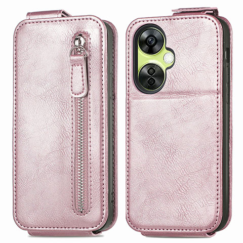 Handyhülle Hülle Flip Tasche Leder für Oppo K11x 5G Rosegold