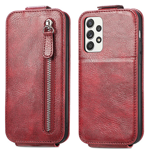 Handyhülle Hülle Flip Tasche Leder für Samsung Galaxy A52s 5G Rot