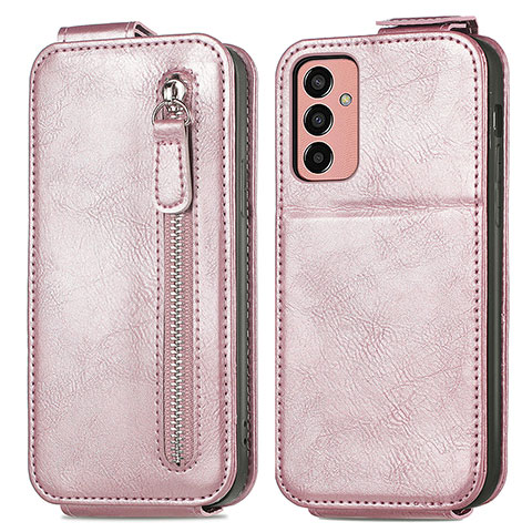 Handyhülle Hülle Flip Tasche Leder für Samsung Galaxy F13 4G Rosegold