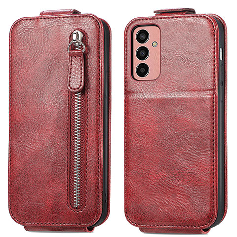 Handyhülle Hülle Flip Tasche Leder für Samsung Galaxy M13 4G Rot