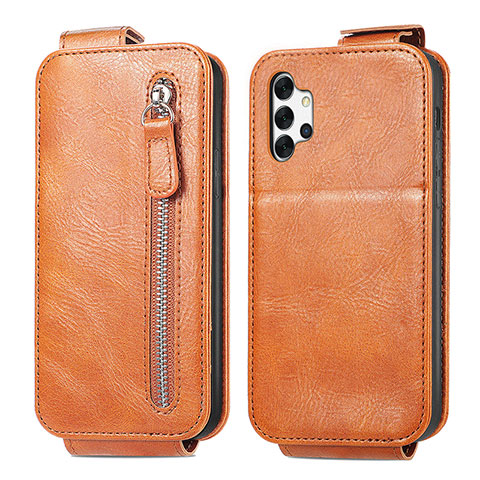 Handyhülle Hülle Flip Tasche Leder für Samsung Galaxy M32 5G Braun